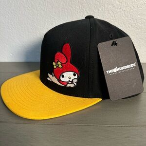 NWT! The Hundreds x Sanrio Black & Yellow My Melody Embroidered Snapback